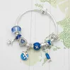 with Box Charm Star Moon Bracelet for Pandora Style Jewelry Silver Plated Temperament DIY Beaded Pendant Lady Bracelet261U
