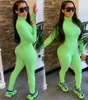 Women rompers solid color onesie long sleeve jumpsuits bodycon overalls sexy clubwear summer clothing slim one piece pants plus size 3317