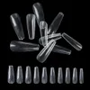 100 PCSBOX UV -gel Volledige omslag Acryl Clear Wit Natuurlijke valse Nagel Ballerina Coffin Fake Nails Diy Manicure Tips Beauty Tools9258795