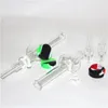 Kit di nettare per narghilè con tubo per bruciatore a nafta maschio da 10 mm Tubi in vetro Pyrex spessi Contenitore in silicone Reclaimer per Somking