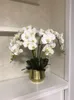1 комплект, высококачественные орхидеи, ощущение рук, цветочный стол, цветочная композиция без вазы, искусственный цветок, украшение для дома и офиса4705963