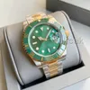 Moda de luxo Cerâmica Moldura Verde Novo Relógio Masculino Mecânico SS 2813 Movimento Automático Relógios Esportivos Masculinos Designer Relógios Relógios de Pulso de Ouro