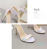 Vente chaude-grande taille 35 à 40 41 42 sexy bride à la cheville bleue femme designer sandales à talons hauts chaussures de mariage en argent viennent avec boîte