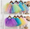 Moda Baby Kids Spódnica Dziewczyny Princess Stars Glitter Dance Tutu Spódnica Dzieci Szyfonowe Cekiny Party Taniec Balet Spódnicy DDA217