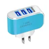 5v 31a 3 Porty USB UE US AC Home Wall Ładowarka Wtyczka Adaptera dla Samsung S8 S9 S10 HTC iPhone 12 13 14 Andriod Phone9223198