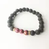 DHL Epacket 8mm Vulkangestein Kaiserstein Türkis Armband Buddha Kopf Perlen Energieperlen DJFB255 Perlenstränge Schmuckarmbänder