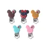 DIY Cartoon Baby Pacifier Clips Baby Clip Pacifier cute metal baby pacifier chain Clips Newborn accessories 50pcs/lot