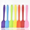 Cuisine Silicone crème beurre gâteau spatule mélange grattoir brosse beurre mélangeur gâteau brosses outil de cuisson