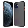 Odporny na wstrząsy Półprzezroczysty Matowy Twardy PC Powrót Pokrywa Miękkie TPU Cutera Telefon dla iPhone 13 13Pro 12 Mini 11 Pro Max XR XS Samsung S21 Ultra S20 Plus Note 20