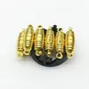 5PCS / lot ouro Magnetic Fecho Ganchos Fechaduras de joalharia End Caps colar pulseiras Fecho Conectores para ewelry Feito à Mão Conectado