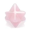 10 PZ Spiritual Merkaba Symbol Star Point Amethyst Stone Pendente Pendente al quarzo al quarzo rosa Fortunato regalo gioielli