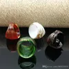 Partihandel 8st Mix Color Lampwork Glas Murano Ringar 17-19mm Band Ring Random Mixed Model