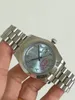 Bekijk mannen 40 mm dag oude Arabisch automatisch mechanisch horloge geen batterij vegen beweging roestvrijstalen horloges datum 2813 18K258T