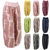 pants Spot 2021 European spring and summer fashion Harlan pocket tie-dye printing loose casual wide-leg pants support mixed batch