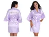 Kadınlar039S Saten Düğün Kimono Gelin Nedime Altın Robe Places Grower Cüppes Pijama Batah Nightgown Spa Gelin Cüppeleri Dre8799441