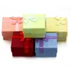 Surtido de regalos de joyas cajas de exhibición de la joyería de 5 * 5 cm colores surtidos anillo caja de pequeñas cajas de regalo 12pcs / Lot