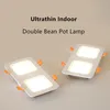 Dimmable Led downlight light COB Recessed Spot Led Ceiling Lamps 14W 18W 24W Double White Body lamps AC110V AC230V Driver Warm Cold White