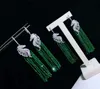 Sälj naturliga flerfärgglasörhängen Micro Inlay Zircon Sea Horse Accessoarer örhängen Fashion Jewelry51304442