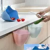 Kitchen cabinets door-mounted trash cans home creative plastic-covered plastic bucket bedroom mini garbage trash free shipping