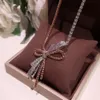 Sweet Fashion Lady Bow Necklace Lovely Versatile Ladies Party Web Celebrity Party High Quality Style Sell Li288p