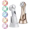 Face LED Photon Beauty Instrument RF EMS Electroporation Wrinkle Removal Skin Care Ultrasonic Vibration Microcurrent Facial Lifting Massager