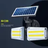 Luci solari per esterni 42 LED Sensore di movimento Luce Luci di movimento solare impermeabili Faretti per esterni Luci notturne di sicurezza Lampada da parete girevole