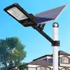 300w 200w 100w Rua Solar Luz Projector Spotlight impermeável ao ar livre Solar Flood Spot Light Lâmpadas Remote Control