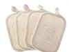 10 x 15 cm Peeling-Luffa-Pads, Badeschwamm – 100 % natürliche Luffa- und Frottee-Luffa-Pads, Badeschrubber