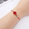 Bracciale con cordino regolabile in pietra naturale Braccialetti da donna intrecciati, gioielli di moda e regalo di gioielli sabbiosi