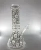 hoge waterpijpen Bong gloeien in de donkere waterleidingen Downstem Perc glazen bubbler Water Bongs Rookpijp Shisha met 14 mm banger