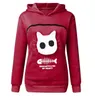 Drop Cat Lovers Hoodie Kangaroo Dog Pet Paw Dropshipping Pullovers Puddle Coundshirt Карманные животные ухо с капюшоном