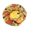 Enfants Fille Satin Bonnet Réglable Double Couche Nuit Sommeil Caps Enfants Africain Imprimer Turban Cheveux Couverture Bébé Chapeau