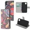 Flower PU Porte-monnaie carte d'identité en cuir stand Hibou papillon Royaume-Uni Drapeau Litchi cas pour P40 LITE E 5G Y5P Y6P Y7P P SMART 2020 P30 MATE30 LITE honneur 9X