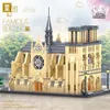 Cathedrale Notre Dame de Paris Famous Building Blocks QL0964 2541pcs Cidade Assembléia Serie Bricks Educação Toys de Natal Presentes de aniversário para crianças