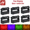 6pcs wireless dmx led par light RGBA 4in1 alimentato a batteria tri beam uplight dj effetto wall washer uplighting festa di nozze