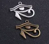 60pcs argento antico bronzo Rah Egitto occhio di Horus pendenti di fascini egiziani per i risultati dei monili del braccialetto della collana 27x33mm