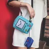 Cartoon Anime Adventure Time Bmo Portamonete Lady Girl Borsa di tela moda casual Borsa a tracolla per macchina da gioco Borsa per carte divertente per studenti