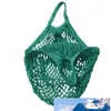 شبكة تسوق حقيبة reusable سلسلة تخزين الفاكهة حقيبة يد النساء التسوق شبكة صافي المنسوجة حقيبة متجر البقالة حمل حقيبة تخزين الغذاء RRA2106