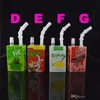 New Design Bong Liquid Glass Juice Box Water Pipes Bongs Glass Dab Oil Rig Tall Box Concentrate Rigs Glass Hookahs with Free Gift