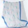 Cobertores de bebê Muslin Algodão Bebê Swaddle Envoltório 6 Camadas Gaze Recém-nascido Toalha de Banho Flanged Capa 8 Designs DW5597