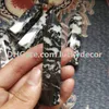 10 sztuk Naturalny Czarny Biały Marmur Zebra Jasper Crystal Rock Rzeźbione Gemstone Tower Point Wand 6 Facet Healthing Power Reiki Obelisk Generator