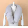 S Men Women Genuine Fox Fur Scarf 100 Real Natural Fox Fur Collar Scarves Wraps Good Quality Fur Ring Muffler D190110049080001