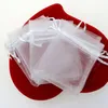 5x7cm 7x9CM 9x12cm 10x15cm Jewelry Bags MIXED Organza Wedding Party Xmas Gift Bags Purple Blue Pink Yellow Black With Drawstring