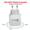 Haute qualité nouveau QC3.0 Charge chargeur rapide 3.0 EU/US chargeur rapide 18W chargeur USB rapide pour Iphone Samsung Smartphones