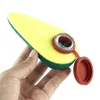 nuovo design 3 9 pipa ad acqua avocado silicone portatile bubbler dab rig tabacco infrangibile con ciotola di vetro