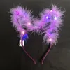 New 14 Lights Bright Feather Earband Concert Light Headwear Night Market Push Gift new year chirstmas Toy