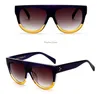 New Hot Sale Sunglasses Women Flat Top Oversize Shield Shape Glasses Brand Design Vintage Sun glasses UV400 Female Rivet Shades K0100