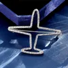 Bling Bling Rhinestone Flygplan Brosch Kvinnor Crystal Aircraft Brosch kostym Lapel Pin Fashion Smycken Tillbehör till Presentfest