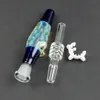 Cachimbo de água de vidro colorido Mini Nector coletor Kit 10mm 14mm Feminino Dab Palha Plataformas de petróleo Ferramenta de fumar para água