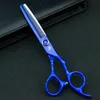 6 Japan Scissors Hair Professional Thinning Scissors Shears Hair Tooth Cut Salon Cutting Barber Hairdressing Kit sissors set292R